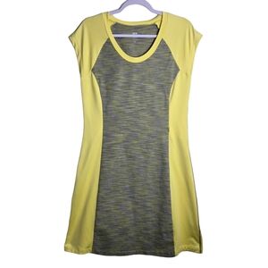TITLE NINE Athleisure Outdoorsy Stretch Yellow‎ Grey Dress M